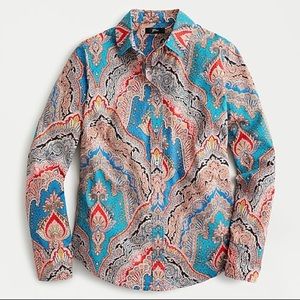 JCrew Perfect Shirt in Ratti Mediterranean Paisley